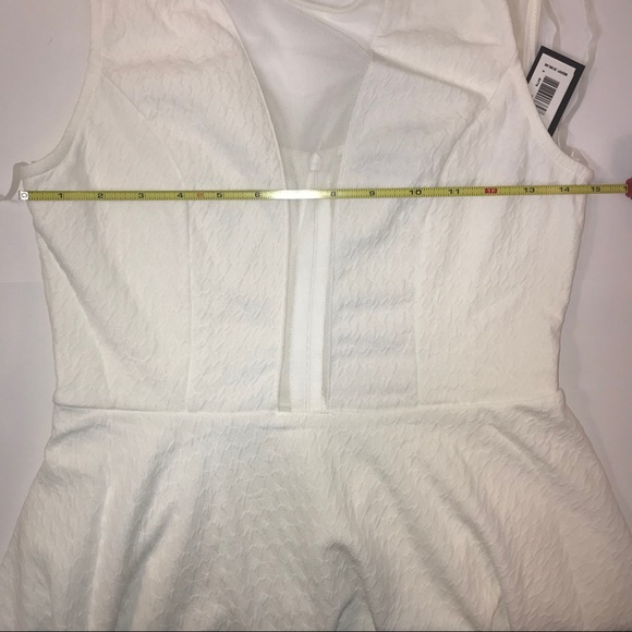 Romeo Juliet Couture Dress Medium White Sleeveless Cocktail Casual Wedding - Picture 8 of 12